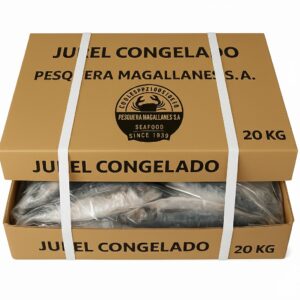 Bulk export cartons of frozen jack mackerel in cold storage